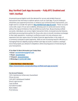 World-wide Best  Sites To Buy Verified Cash App Accounts –