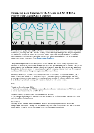 top shelf thca flower