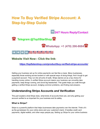 How To Buy Verified Stripe Account_ A Step-by-Step Guide