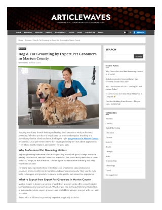 Dog & Cat Grooming by Expert Pet Groomers in Marion County