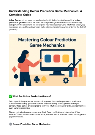 How Colour Prediction Game Mechanics Work – Complete Guide