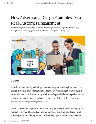 How Advertising Design Examples Drive Real Customer Engagement