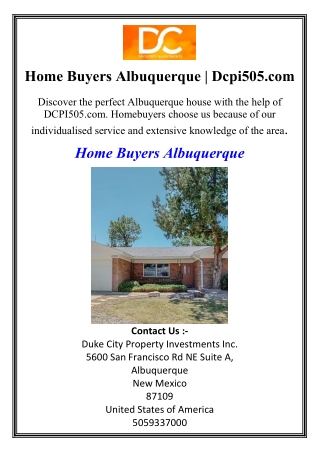 Home Buyers Albuquerque | Dcpi505.com