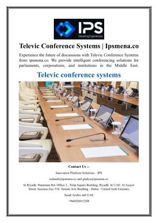 Televic Conference Systems  Ipsmena.co
