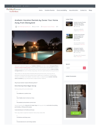 Anaheim vacation rentals by owner