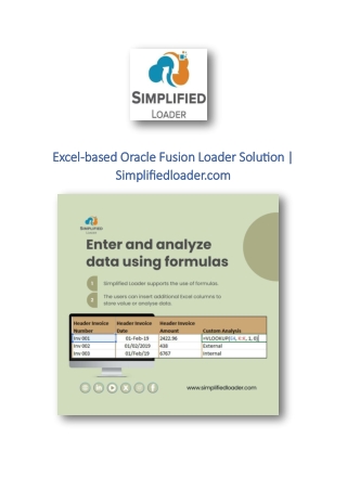 Excel-based Oracle Fusion Loader Solution | Simplifiedloader.com