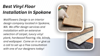 Best Vinyl Floor Installation In Spokane