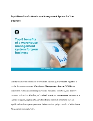 Top 8 Benefits of a Warehouse Management System for Your Business