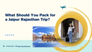 What Should You Pack for a Jaipur Rajasthan Trip