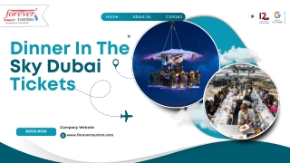Dinner In The Sky Dubai Tickets Presentation