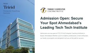 Admission Open - Secure Your Spot at Bopal Ahmedabad’s Leading Tech Institute