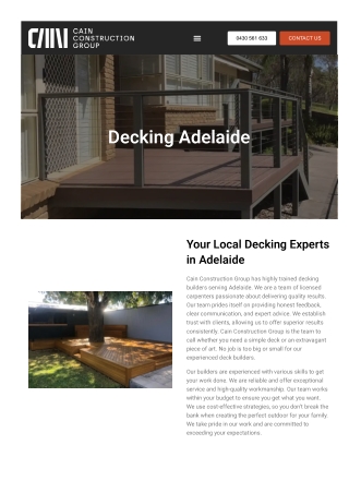 Decking Adelaide