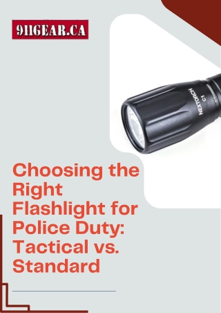 Powerful and Reliable Police Security Flashlight for Duty Use