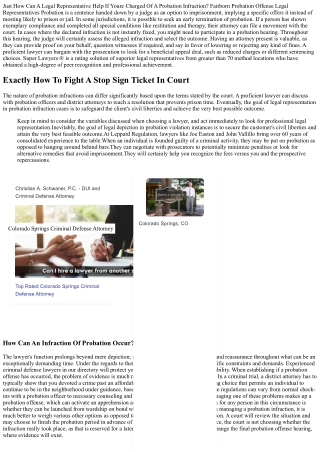 Do You Need A Legal Representative For Your Probation Offenses?