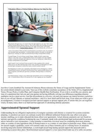 Aaml Spousal Support Calculator: Precise Spousal Assistance Price Quotes