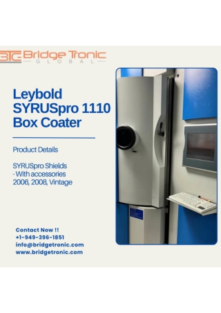 Leybold SYRUS pro 1110