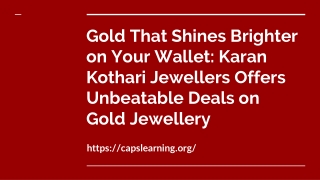 Gold That Shines Brighter on Your Wallet_ Karan Kothari Jewellers Offers Unbeatable Deals on Gold Jewellery