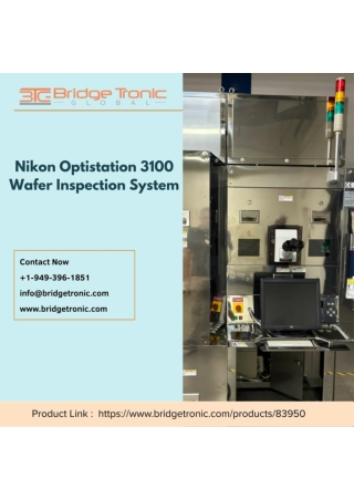Nikon Optistation 3100 Wafer Inspection System