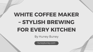 White Coffee Maker – Stylish Brewing for Every Kitchen