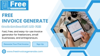 Generate Free Invoice - Free Invoice Generate