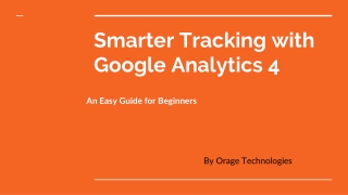 Smarter Tracking with Google Analytics 4