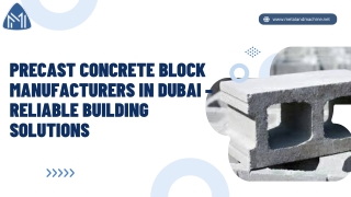 Precast Concrete Block manufacturers In Dubai