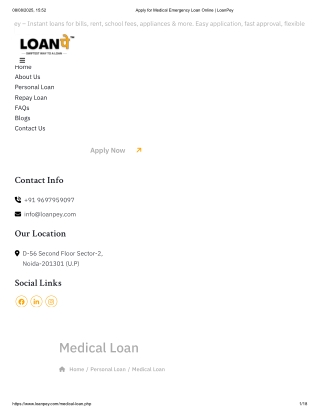Easy Medical Loan with LoanPey