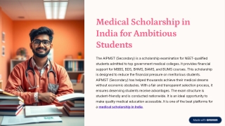 Medical-Scholarship-in-India-for-Ambitious-Students