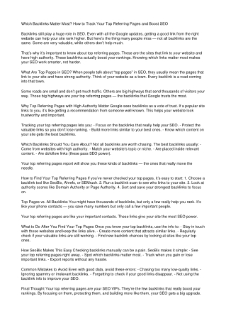 Why Top Referring Pages With High Authority Are Crucial for SEO