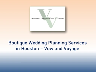 Boutique Wedding Planning Services in Houston – Vow and Voyage