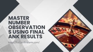 Master Number Observations Using Final Ank Results