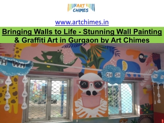 Bringing Walls to Life - Stunning Wall Painting & Graffiti Art in Gurgaon by Art