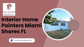 Interior Home Painters Miami Shores FL