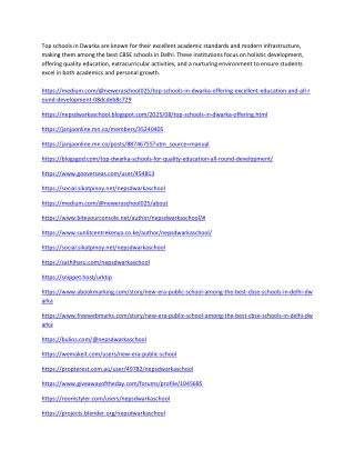 Explore the Top Schools in Dwarka with Modern Facilities