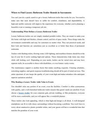 _Where to Find Luxury Bathroom Trailer Rentals in Sacramento