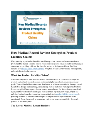 Product liability