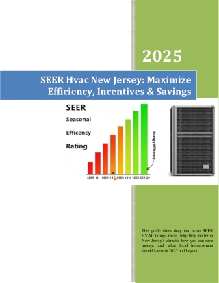 SEER hvac New Jersey-Maximize Efficiency, Incentives & Savings