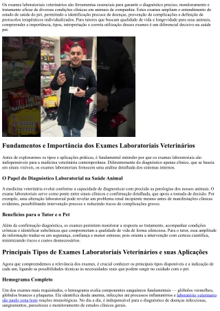 Exames laboratoriais veterinários: cuidados essenciais para a saúde pet