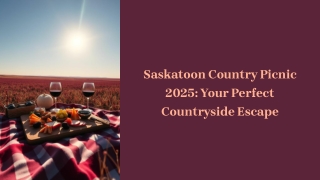 Saskatoon Country Picnic 2025 – Rustic Outdoor Dining