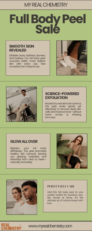 Glowing Results with Full Body Peel by My Real Chemistry