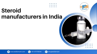 steroid manufacturers in india