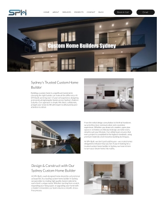 Custom Home Builders Sydney
