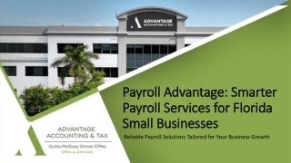 Payroll Advantage: Smarter Payroll Services for Florida Small Businesses