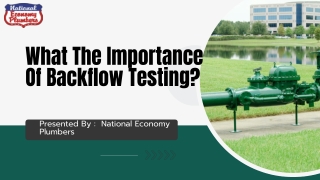 What The Importance Of Backflow Testing