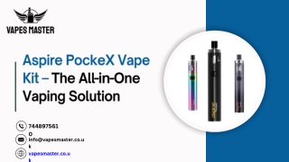 Aspire PockeX Vape Kit – The All-in-One Vaping Solution