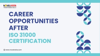Career Opportunities After ISO 31000 Certification