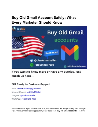Buy Old Gmail Account Safely_ What Every Marketer Should Know