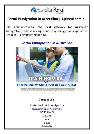Portal Immigration In Australian | Apimmi.com.au