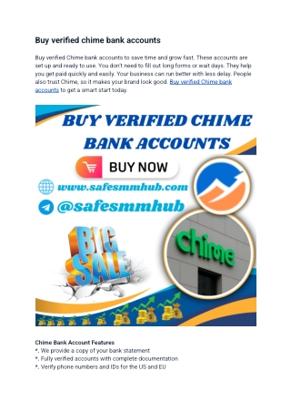How I Bought an Buy verified chime bank accounts – My Honest Experience