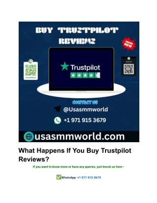 What Happens If You Buy Trustpilot Reviews